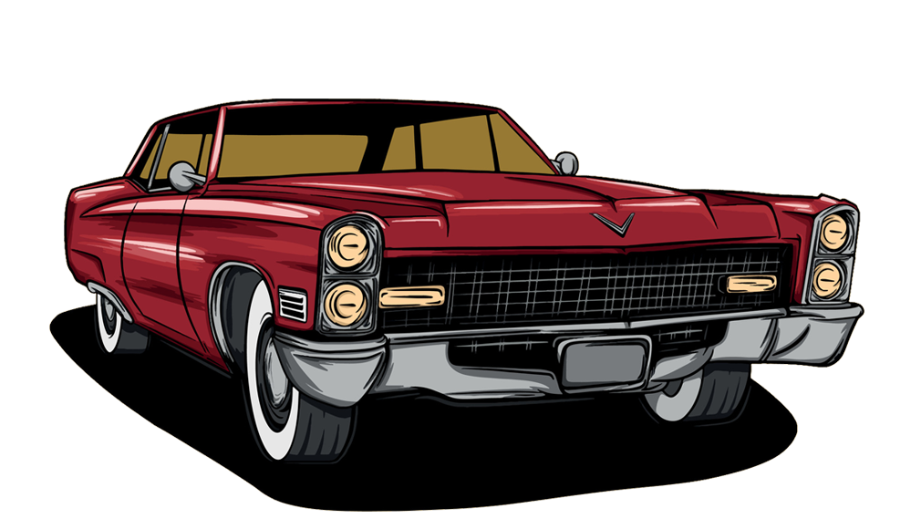 Vehicle graphic red car